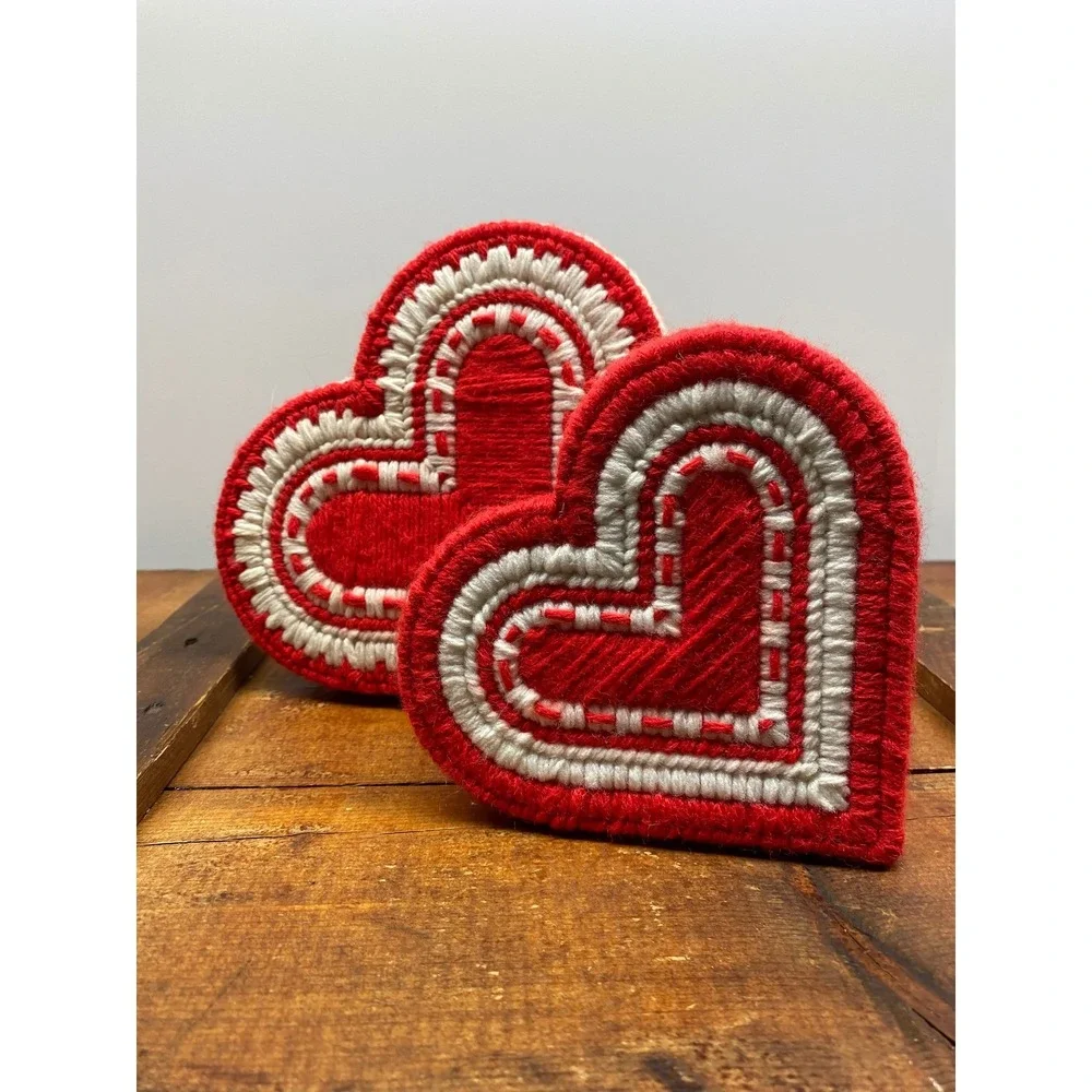 Handmade Yarn‎ heart boxes